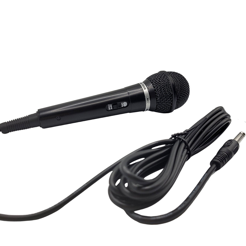Microfone Vocal Dinâmico Som Natural MXT Preto 3 Metros - M-1800B